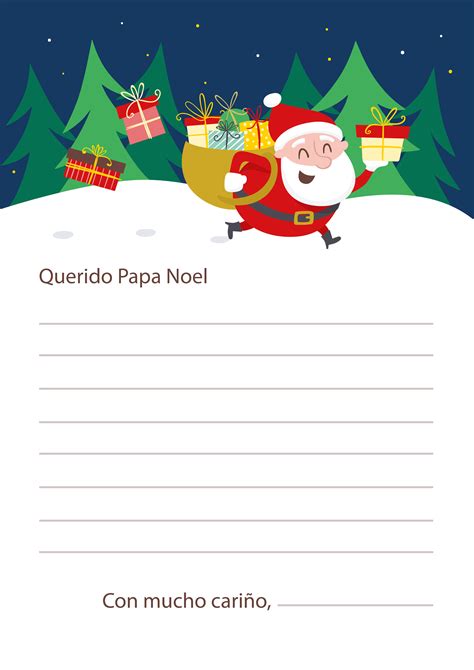 Carta Para Papa Noel Plantillas de cartas para Papá Noel gratis para editar | Canva
